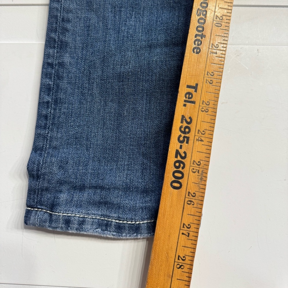 Miss Me Girls Size 16 Blue Dark Wash Skinny Jeans Embellished Bling Y2K - Picture 2 of 7